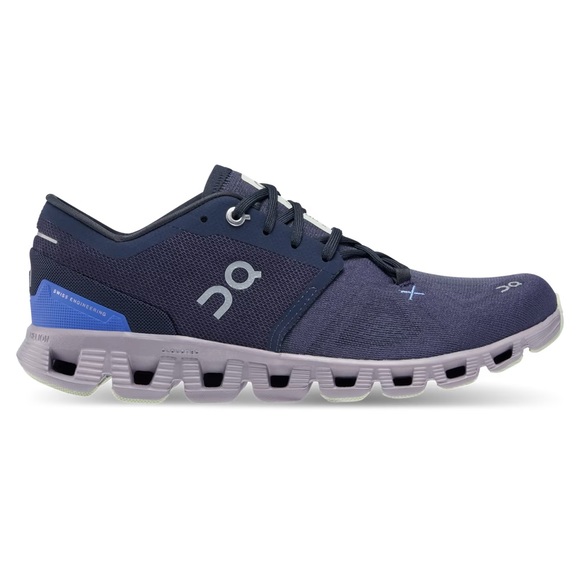 On Cloud Women’s Cloud X 3 Midnight Heron Running Shoes - Picture 2 of 12